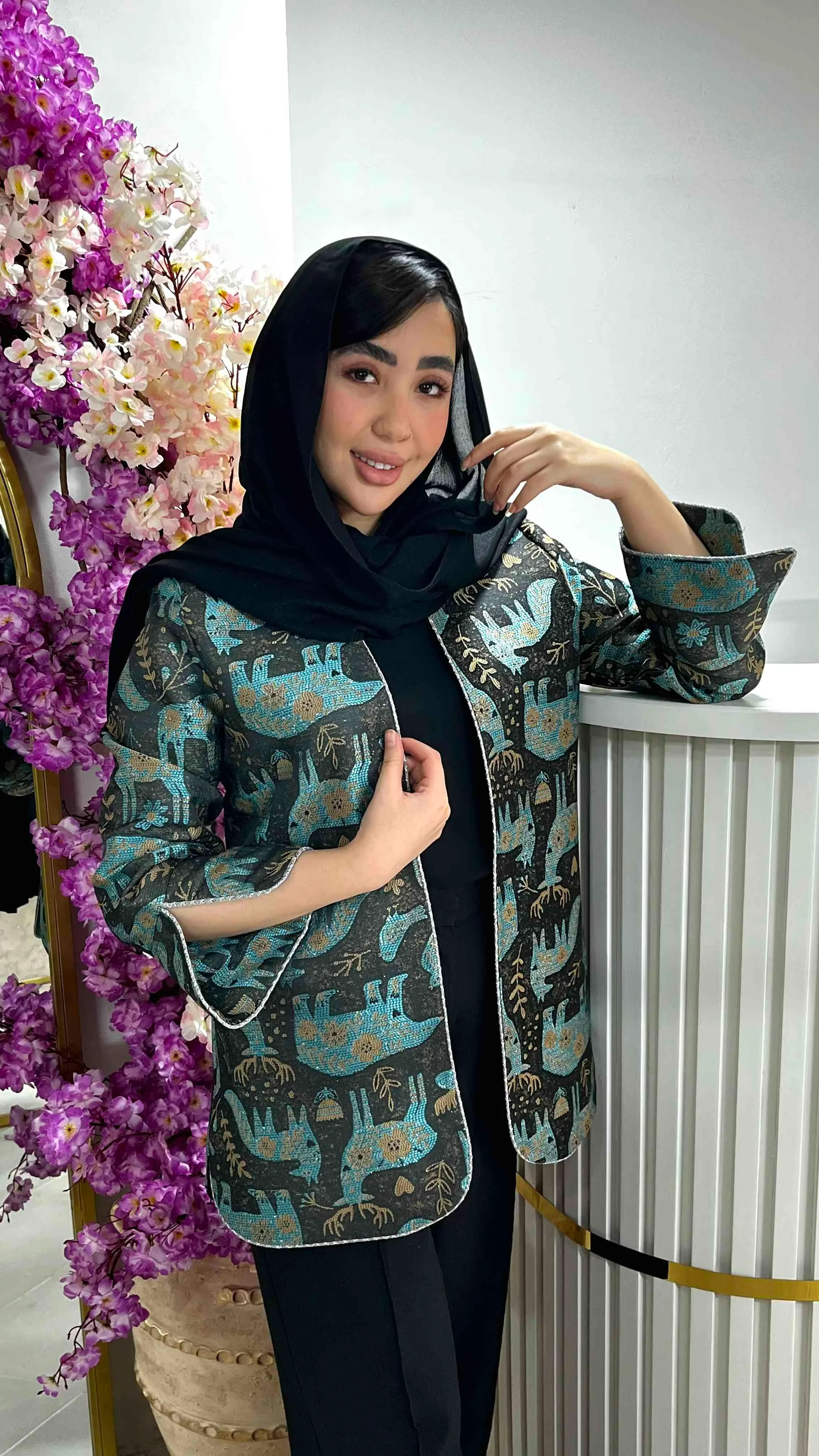 کت ژاکارد غزل