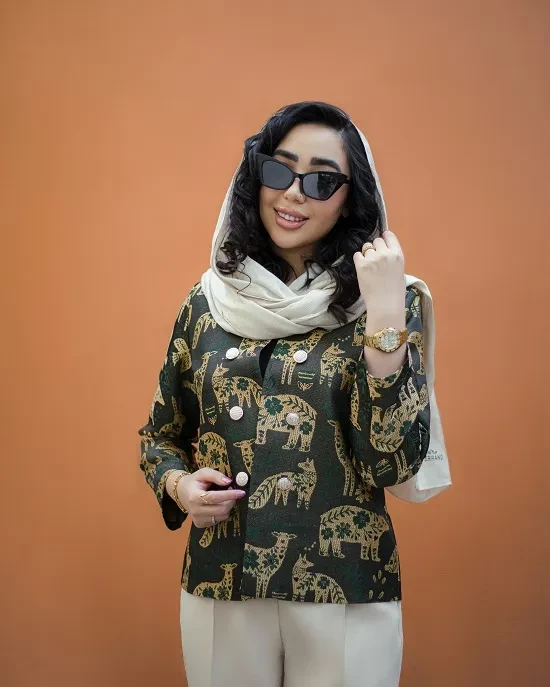 کت ژاکارد غزل