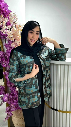 کت ژاکارد غزل