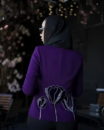 کت جواهردوزی ارغوان