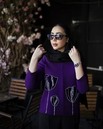 کت جواهردوزی ارغوان